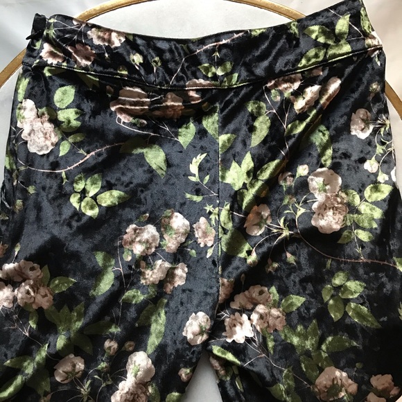 Velvet floral pants - Picture 3 of 5